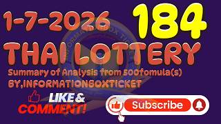 1-7-2026 Thai Lottery  Special Update By, Informationboxticket
