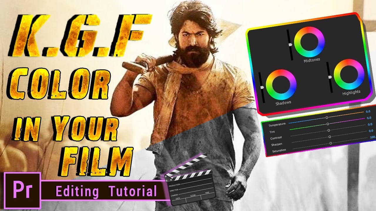 Kgf color Grade In Your Film | Editing Tutorial | Vignesh jr - YouTube