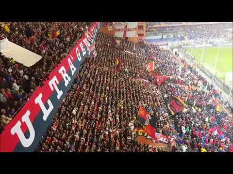 Genoa - Sampdoria 2017/18: Tifo impressionante in Gradinata Nord