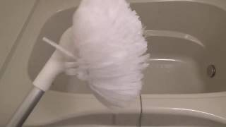 ニトリの「水で洗えるふさふさバスクリーナー」が風呂掃除で使いやすいぞ！