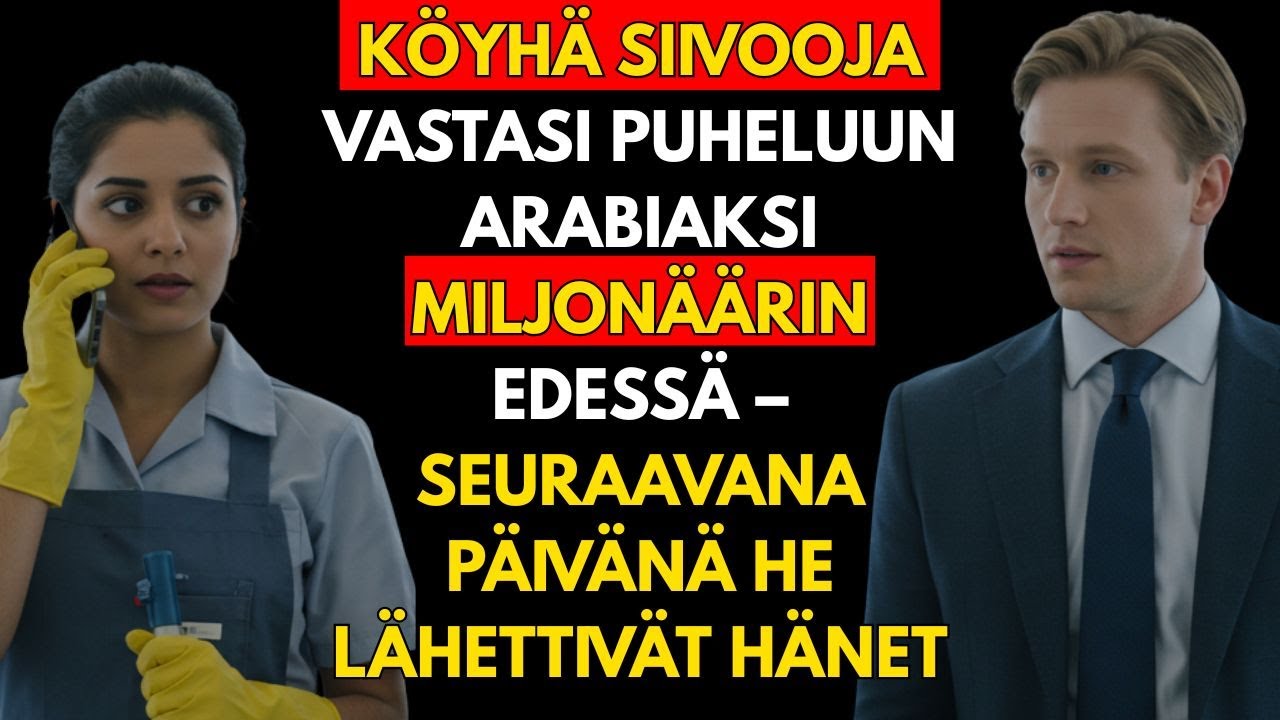 PAHINTA KÖYHÄ SIIVOOJA VASTASI PUHELUUN ARABIAKSI MILJONÄÄRIN EDESSÄ — SEURAAVANA PÄIVÄNÄ...