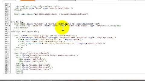 Xóa tiện ích Navbar1 ( Thanh điều hướng mặc định ) của blogger