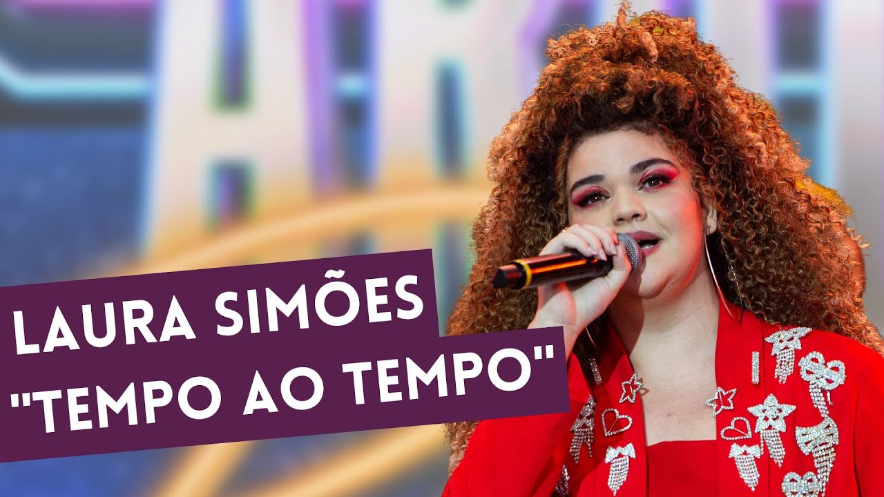 Laura Simões canta “Tempo Ao Tempo” no Faustão Na Band