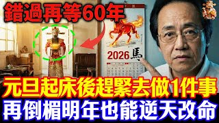 倪海廈預言警告：1月1號元旦必看，起床後趕緊去做1件事，再倒楣也能逆天改命！ 錯過等60年#倪海廈 #黃帝內經 #養生 #國學 #易經 #冬至 #開運 #招財 #補財庫 #中醫 #風水 #2026運勢