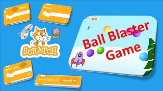 How to Create a Ball Blaster Game  with Scratch in Sinhala screenshot 3