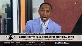 FIRST TAKE Cowboys Hype Just Got LOUDER - Stephen A reacts to Schefter s message