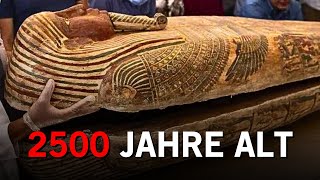 Archäologen öffnen 2500 Jahre alten Mumiensarg und machen einen spektakulären Fund!