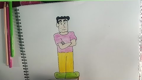 (Episode 12)How to Draw Hiroshi Nohara Drawing step by step | Shinchan Dad Drawing | Sketches