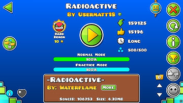 Geometry Dash Hard Demon: Radioactive by UserMatt18