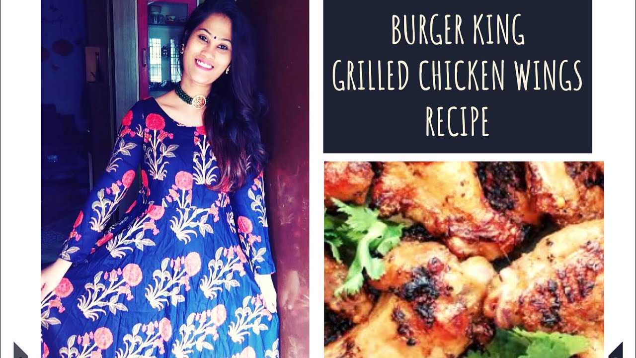 Rishi Kosam Nenem Shopping Chesanu BURGER KING GRILLED CHICKEN WINGS In My Cooking Style 