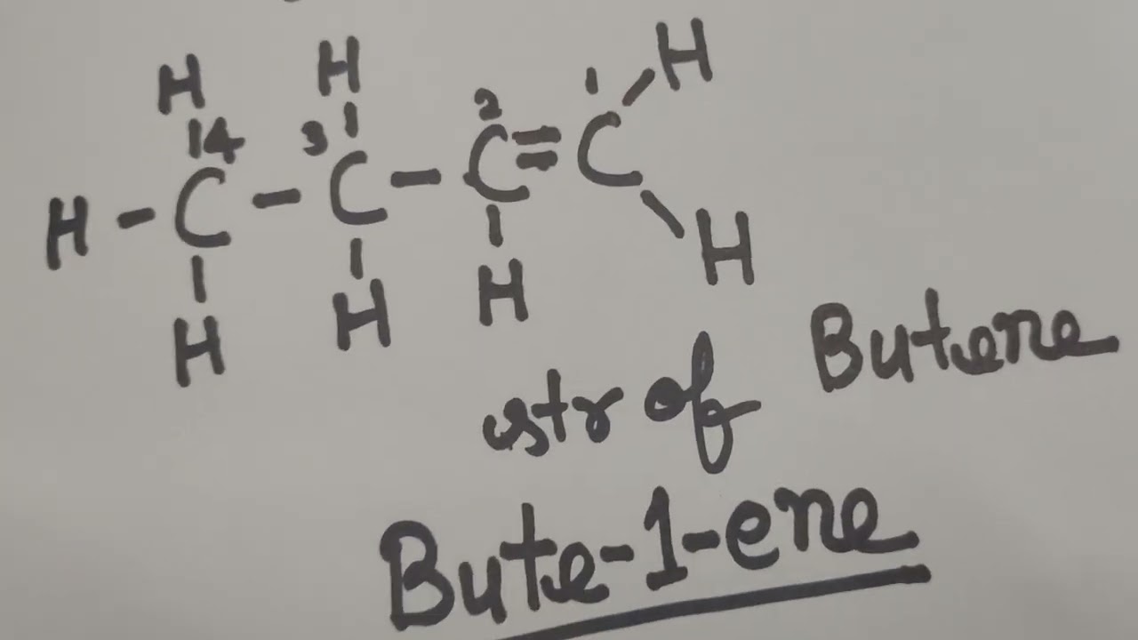 Butene And Pentene ka formula and structure