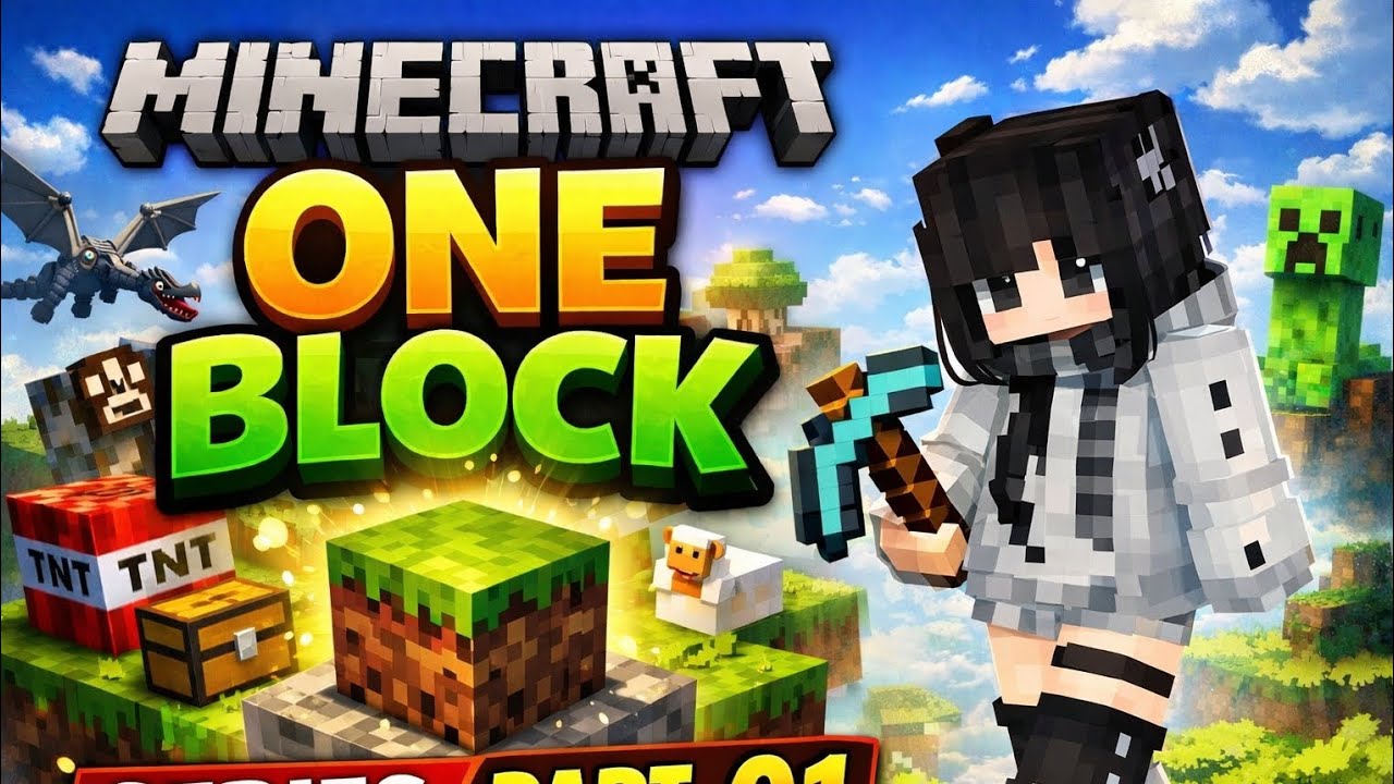 Minecraft One Block Series Minecraft One block Series Part-01 - YouTube