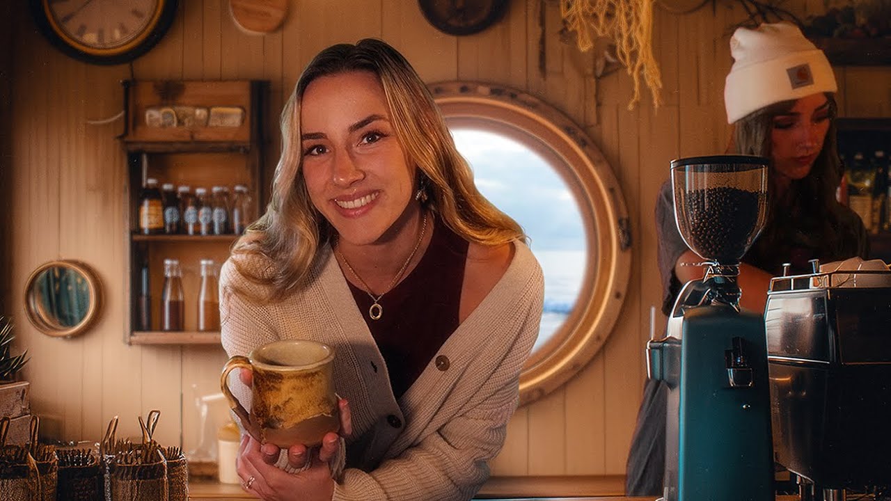 Coffee Shop by the Sea | ASMR Barista Roleplay (nautical ambiance & personal attention)