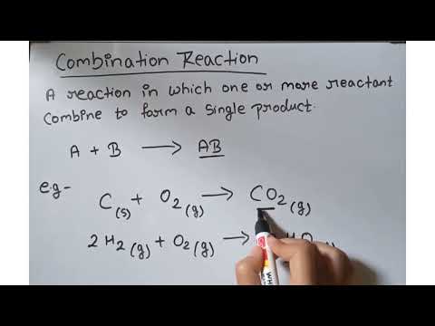 Video: Hva er kombinasjonsreaksjon klasse 10?