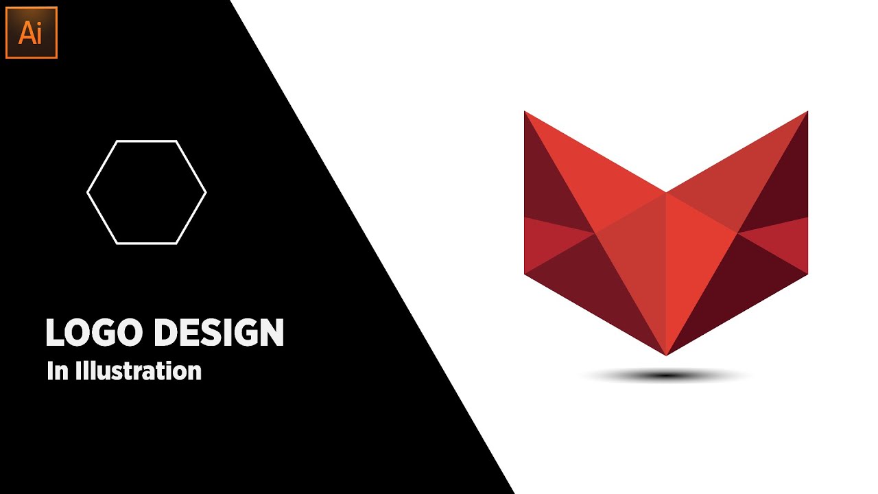 How to Professional Logo Design In Illustrator (Polygon , FOX) - YouTube