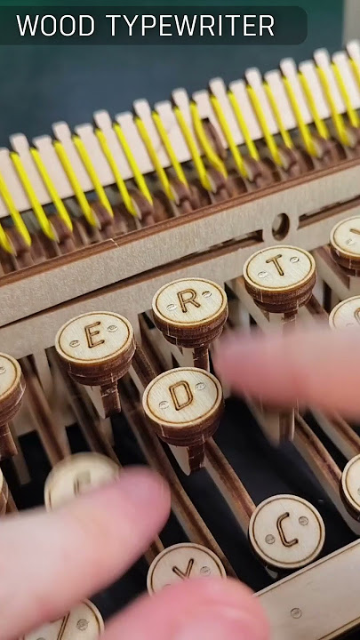 👍My #Build a #Working #Typewriter #Model out of #Wood #shorts