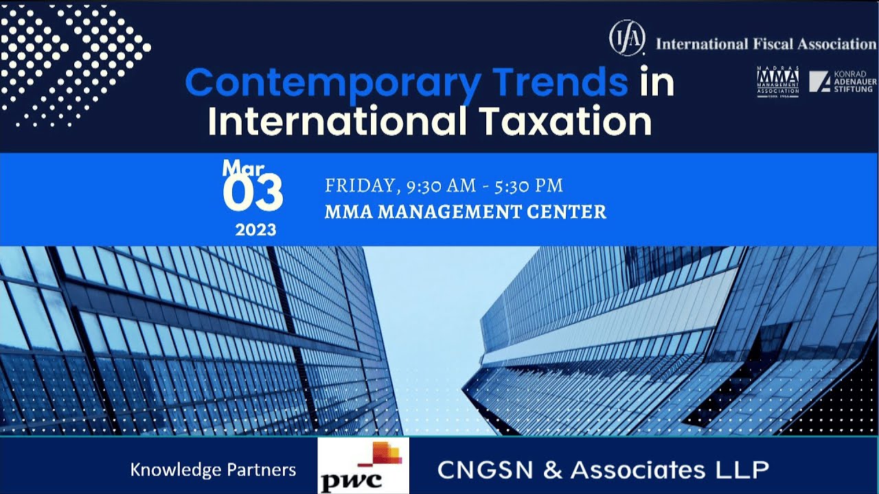 Session 3 International Tax Conference Contemporary Trends in