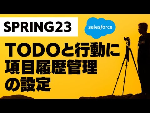 Salesforce Spring23でToDoと行動に項目履歴管理の設定