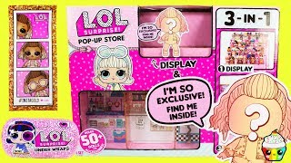 lol surprise pop up store exclusive lol doll stand cupcake kids club