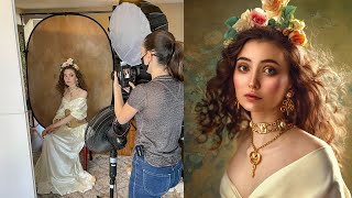 Creative Portraits using 1 Flash in Small Home Studio, Behind The Scenes