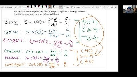7.2 Right Triangle Trigonometry