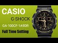 How to set the time casio g-shock GA-100