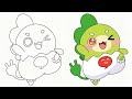 رسم ضحاك من انمي كوكوتاما بسهولة Drawing Gercho From CocoTama 