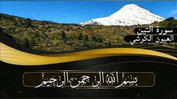 سورة التين برواية ورش عن نافع للقارئ العيون الكوشي