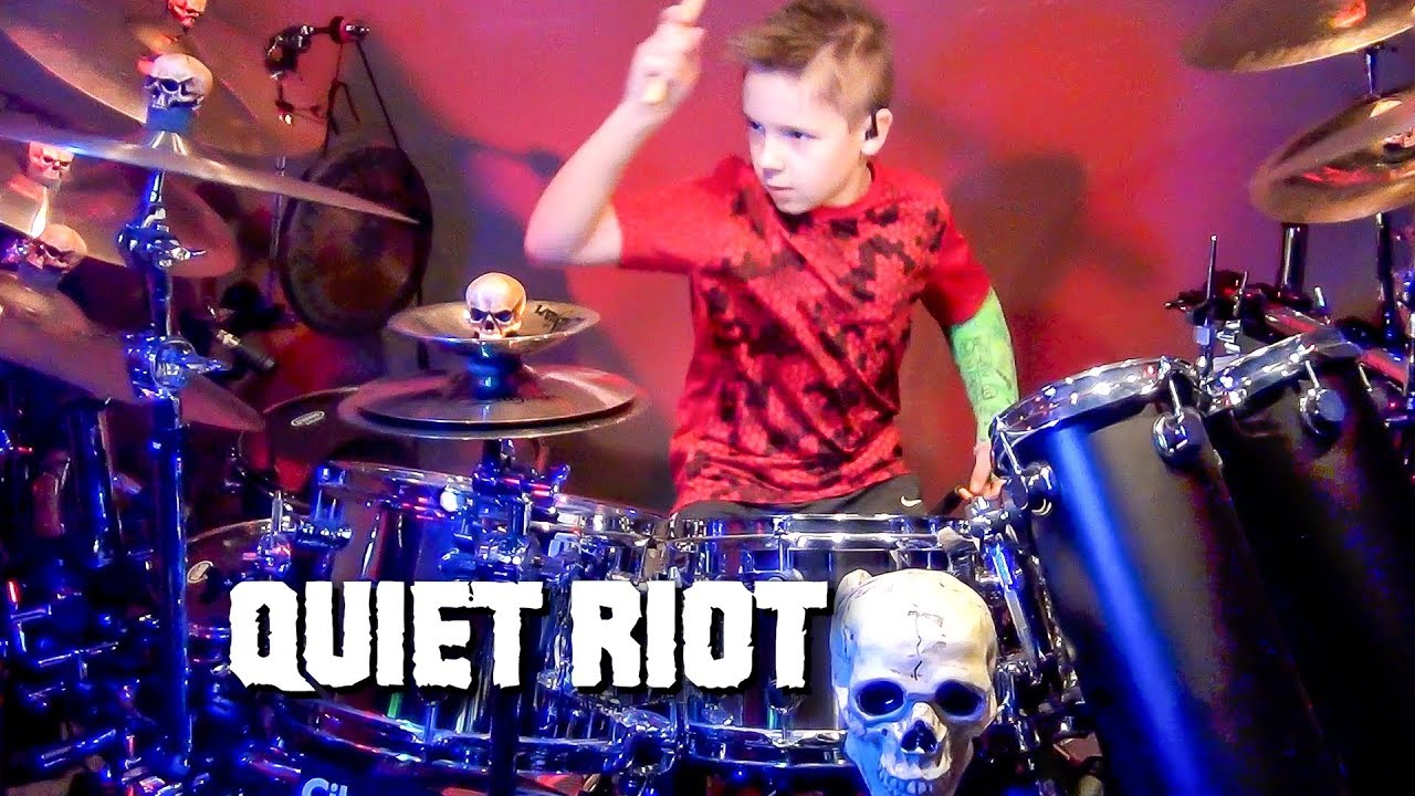 Bang Your Head - Quiet Riot (Drum Cover) age 9