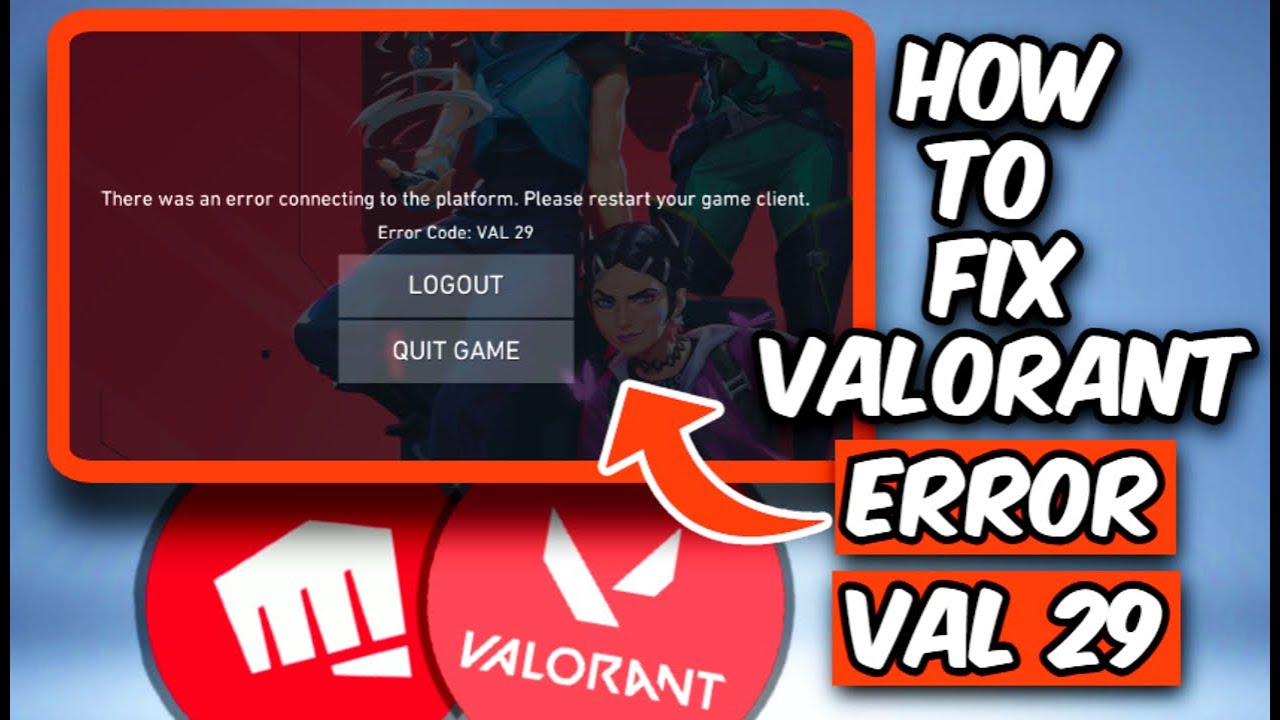 HOW TO FIX VALORANT ERROR CODE VAL 29 (2026)