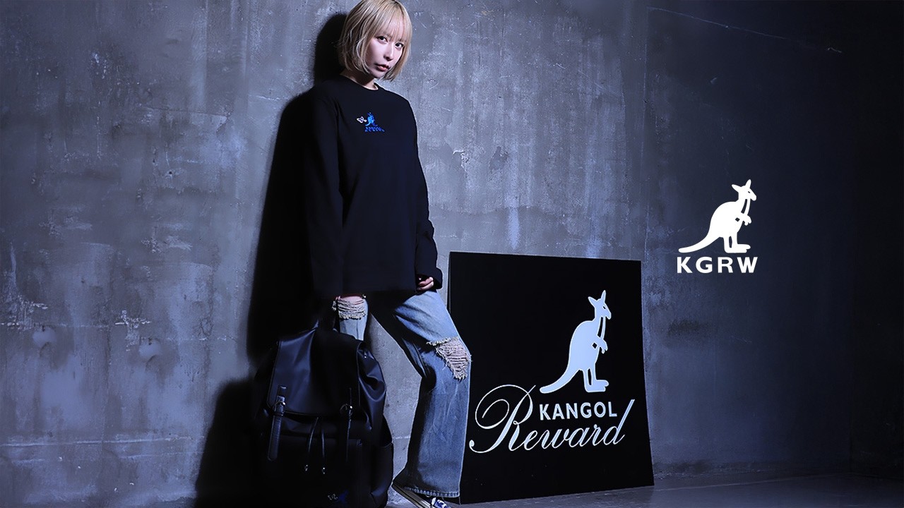 藍井エイル インビジブルパーカー ロイヤルブルー 完全受注生産】 藍井エイル×KANGOL REWARDコラボ企画！リュック