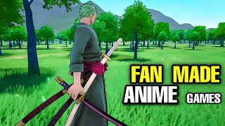 Top 12 Best ANIME FANMADE GAME mobile high graphics | Best Fans made Anime game Android