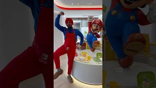 Mario Cosplay At The Nintendo Store??Mario Merchandise Showcase