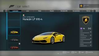 Forza Motorsport 6 Apex all Cars DLC list