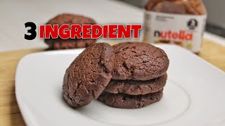 3-Ingredient Nutella Cookies #shorts