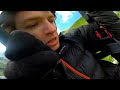 Paragliding accident . Damage carabin. Open the rescue