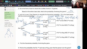 Prob & Stat 4.5 Activity The General Multiplication Rule and Tree Diagrams