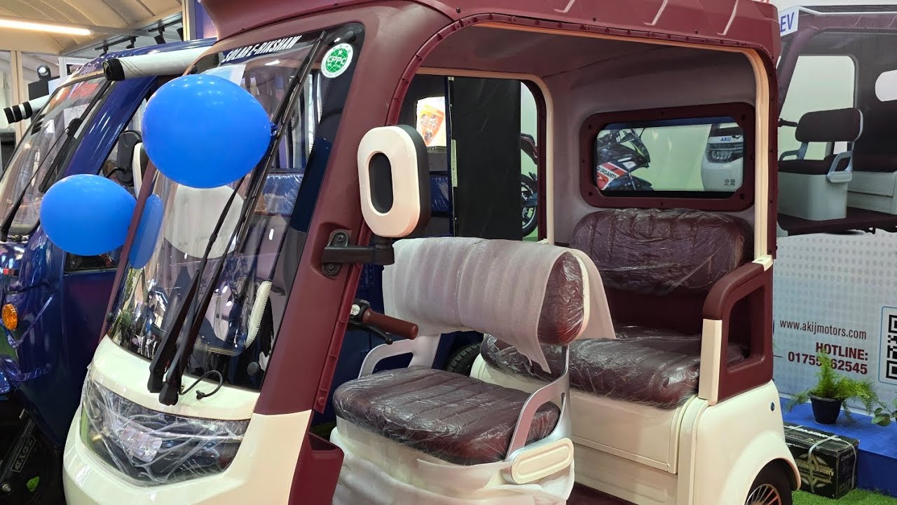 এই প্রথম বাংলাদেশের সোলার প্যানেল লাগানো রিকশা 