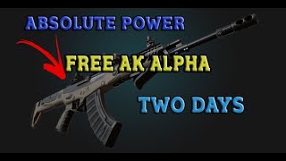 Warface - Free Ak Alpha For 2 Days For Absolute Power Owners!