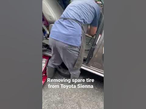 Toyota Sienna spare location - YouTube