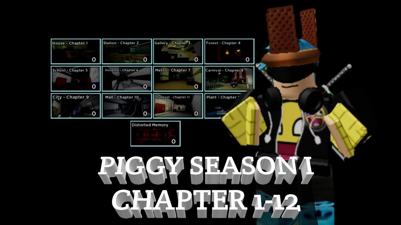 Piggy All Chapters Gameplay Chapter 1 To 12 Youtube