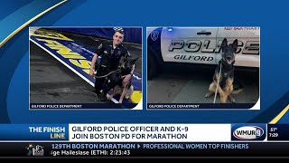 Gilford police officer and K-9 join Boston police for marathon