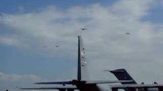 Missing Man Formation with BIG warbirds