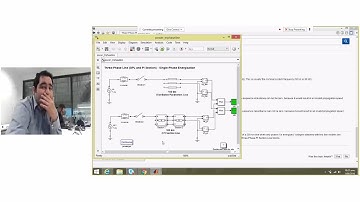 Simscape power system simulation
