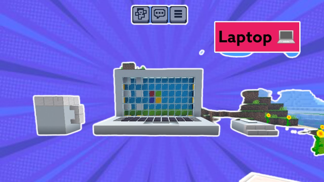 Laptop In Minecraft Build Minecraft:how to make a laptop 💻 in Minecraft - YouTube