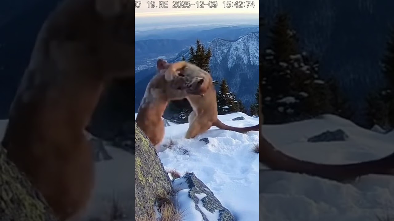 Territorial Fight: Two Wild Cats Clash 