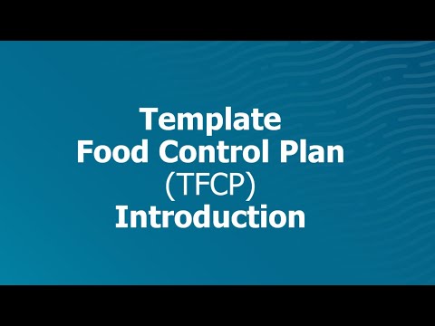 Template Food Control Plan Setting up