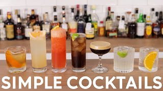 7 x Simple Cocktails in less than 7-mins!