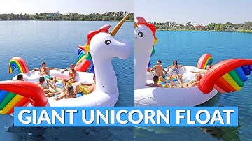 Giant Unicorn Lake Float Fits 6 Adults