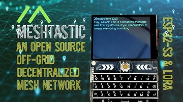 Off-Grid Communication with Meshtastic between T-Deck and iPhone #LoRa #decentralized #ESP32